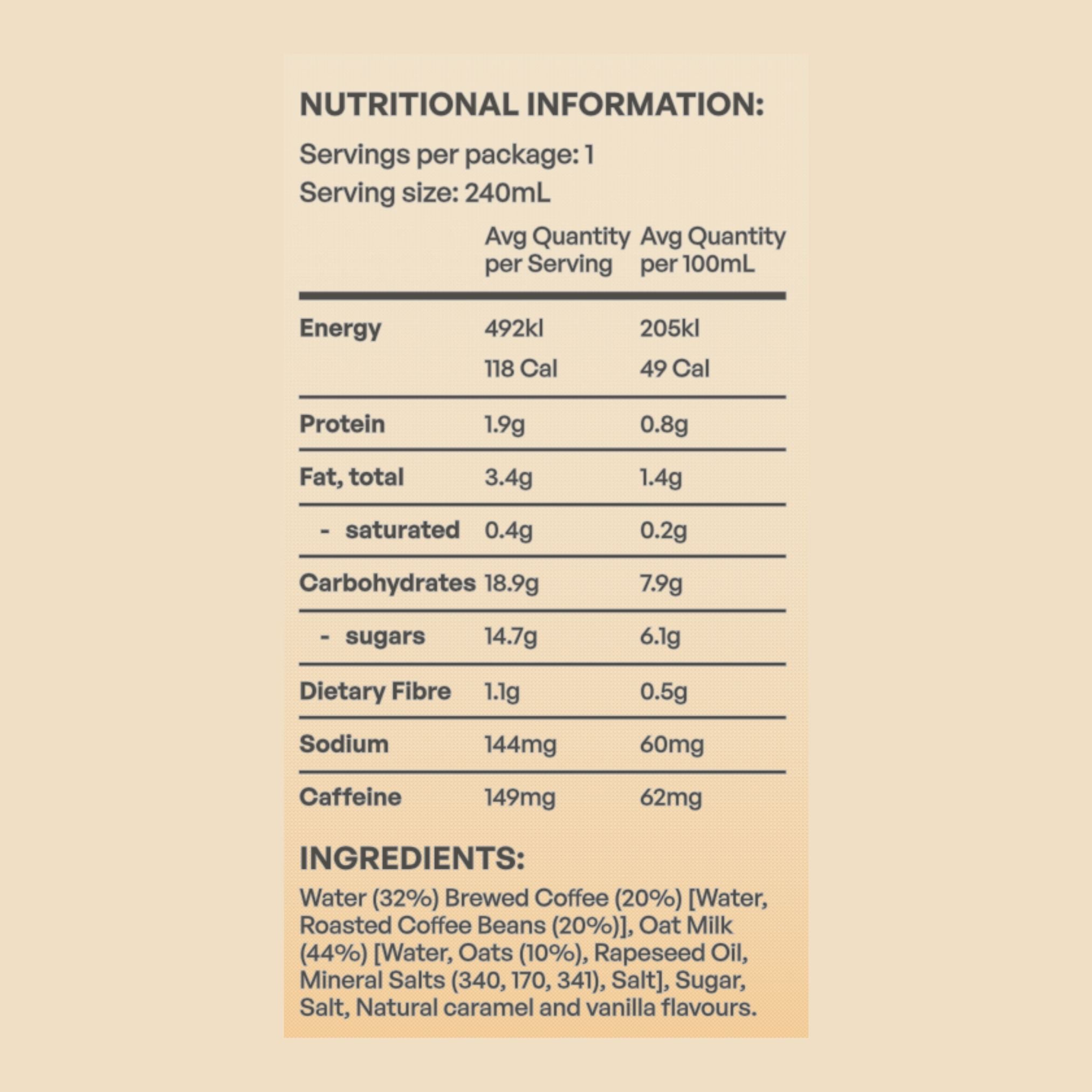 Iced Oat Caramel Latte (2 Pack)