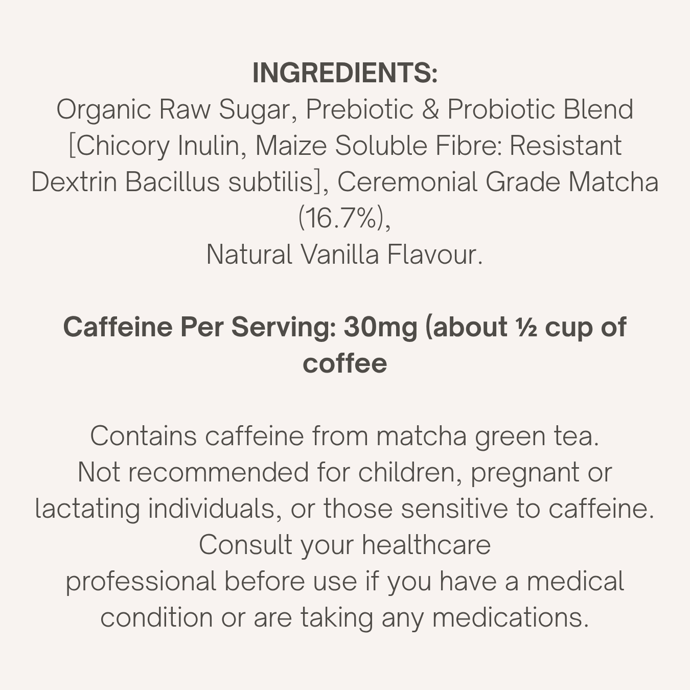 Vanilla Matcha+ Latte Powder
